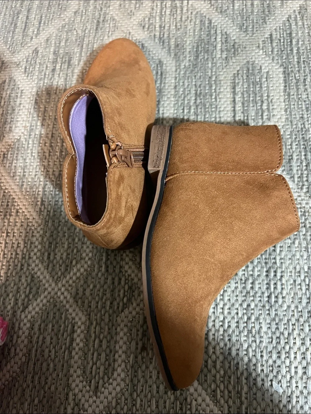 Cat & Jack Kids Brown Suede Ankle Boots